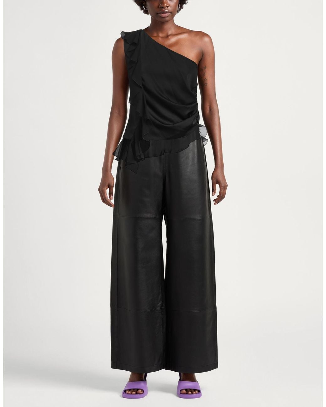 Pinko Black Top Polyester, Elastane