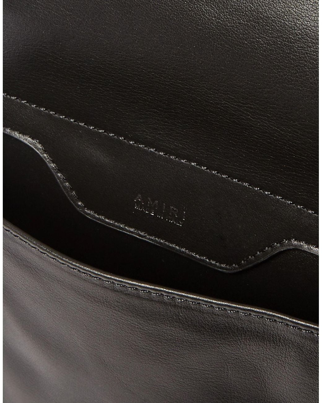 Amiri Black Belt Bag Leather for men