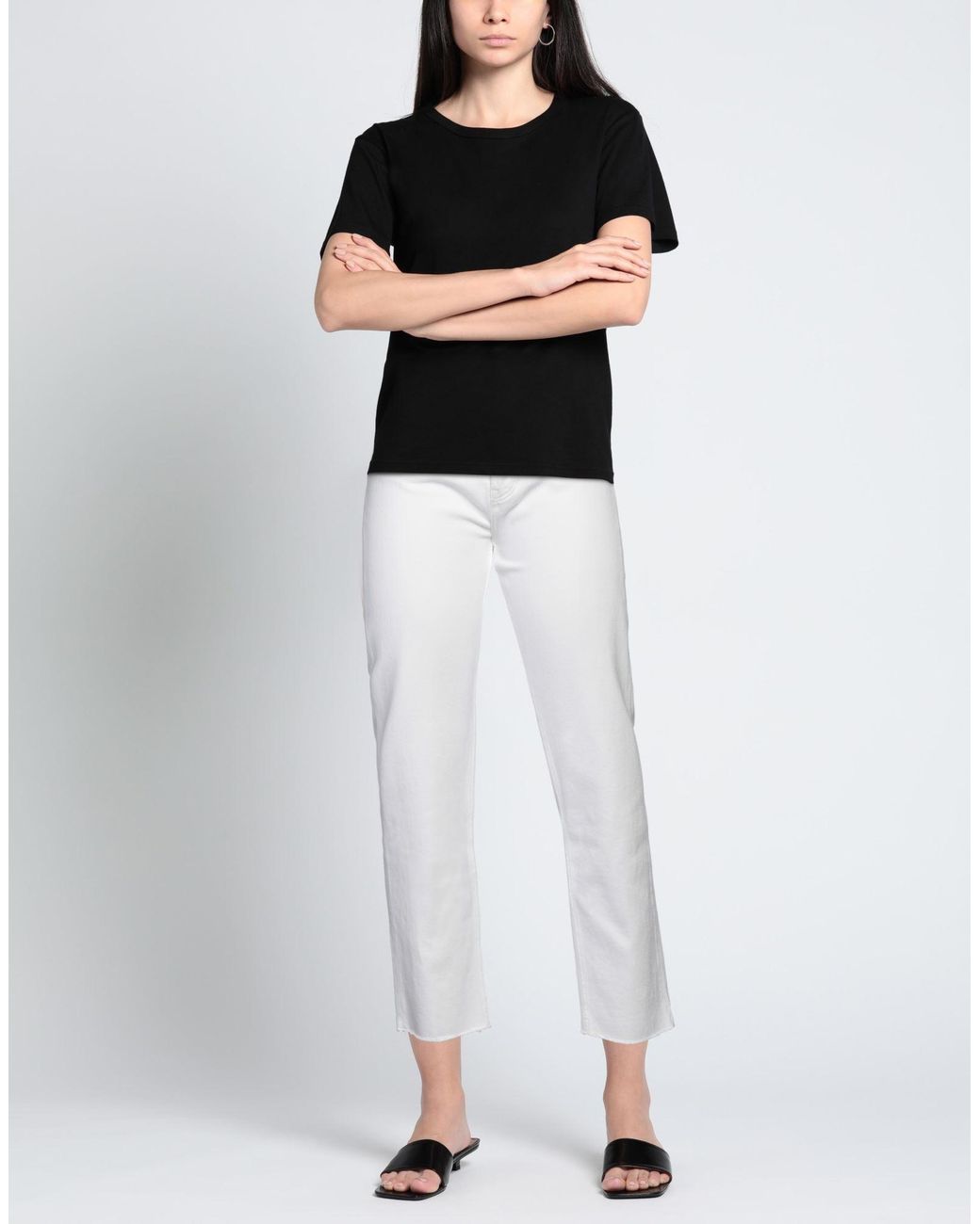 Reiko White Jeans Cotton, Elastane