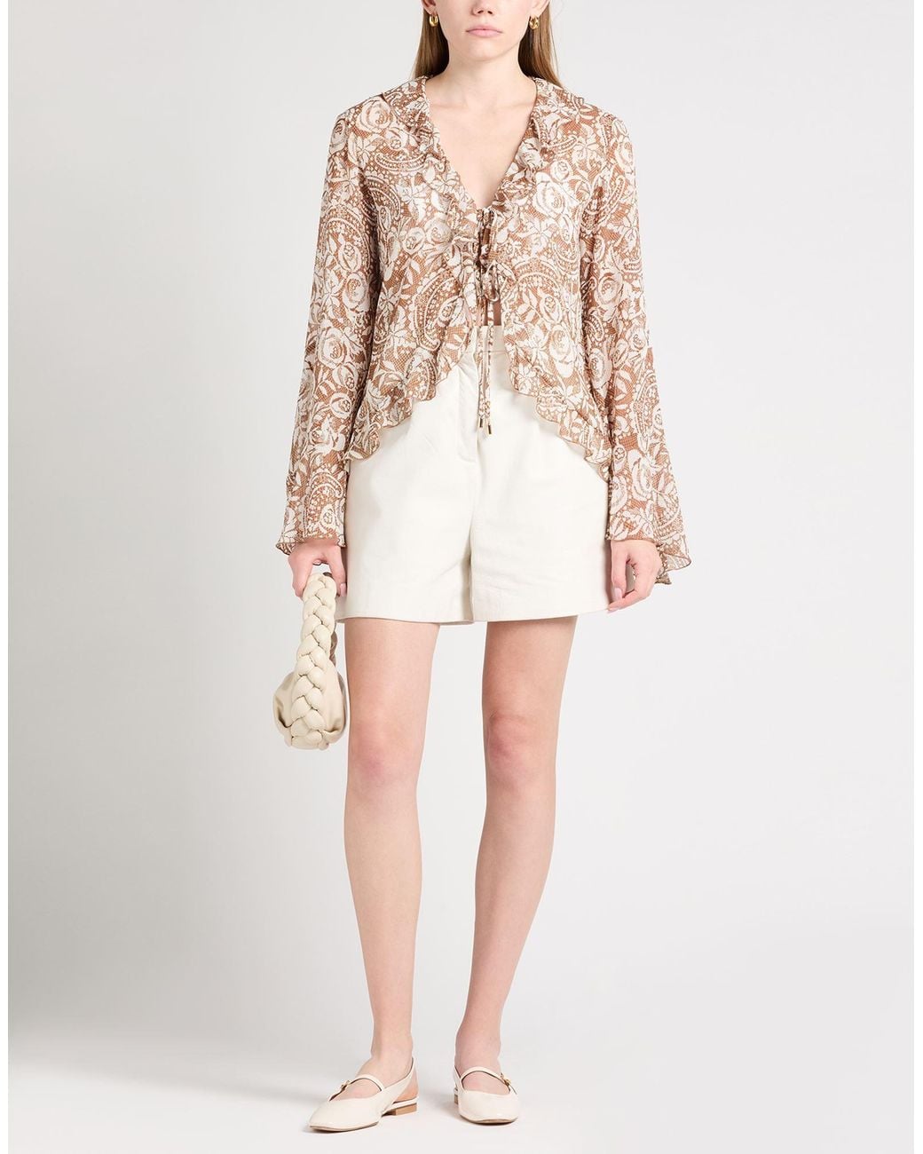 Liu Jo Natural Shirt Polyester, Metallic Polyester