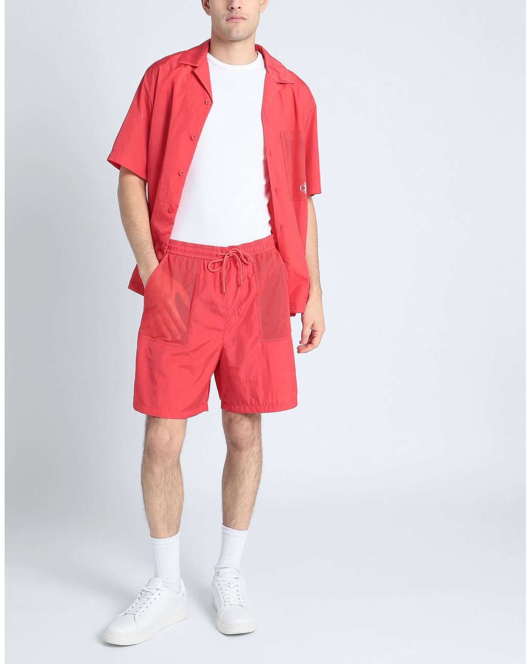 Calvin Klein Red Shorts & Bermuda Shorts for men