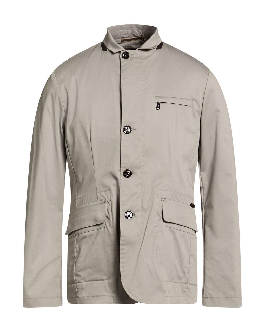 Moorer Gray Jacket Cotton, Polyamide, Elastane for men