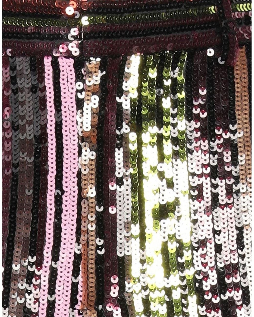 DSquared² Black Sequined Striped Flared Pants