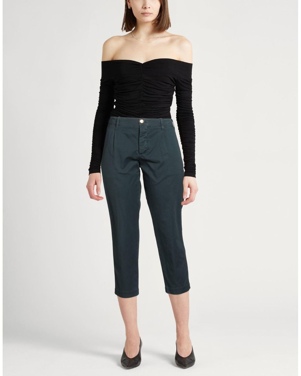 PT Torino Blue Pants Cotton, Elastane