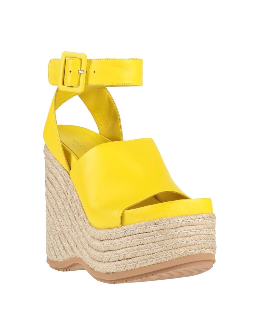 Paloma Barceló Yellow Suria Espadrilles Leather