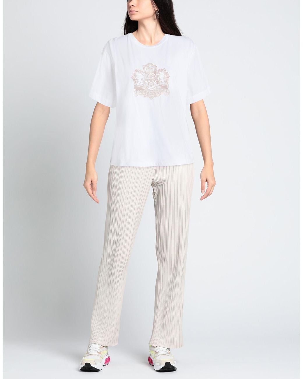 ERMANNO FIRENZE White T-Shirt Cotton