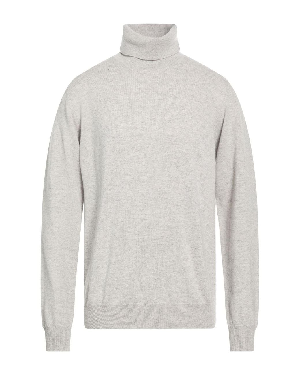 Alpha Studio White Light Turtleneck Cashmere for men