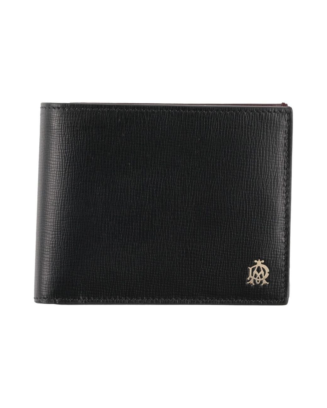 Dunhill Black Wallet Leather for men