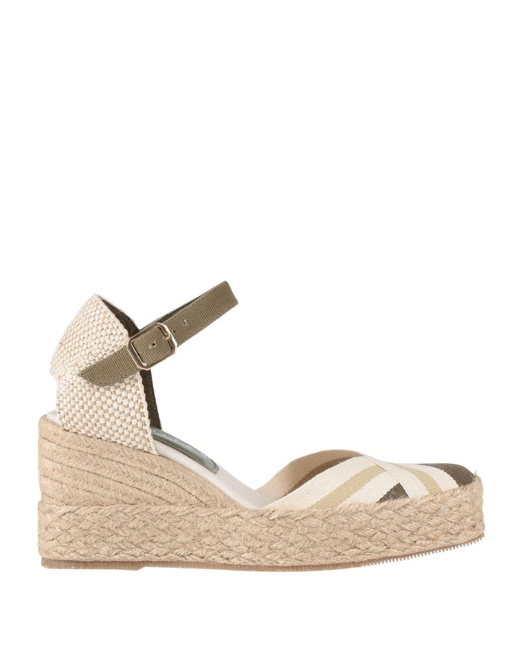 Palomitas By Paloma Barcelo' Natural Military Espadrilles Textile Fibers