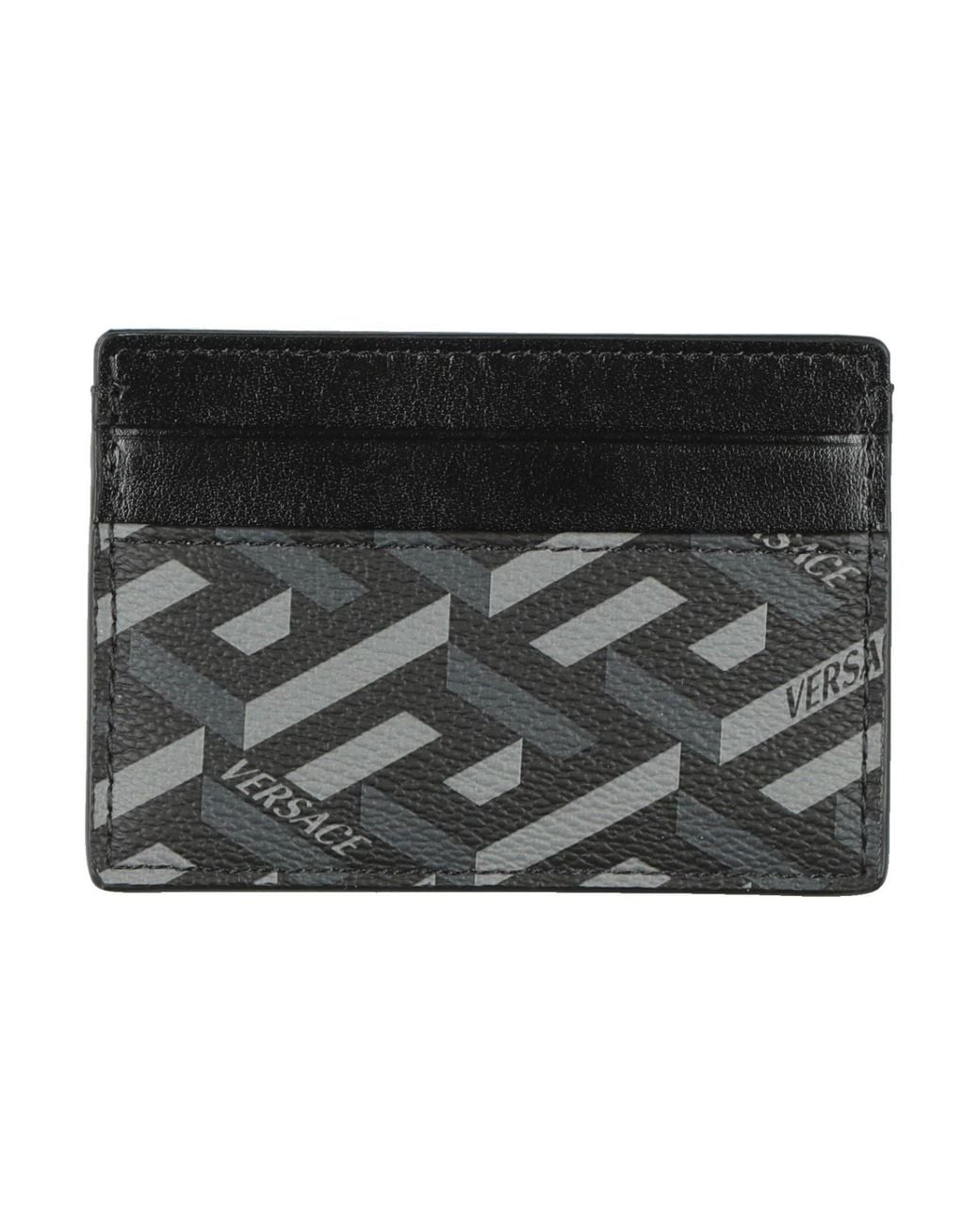 Versace Black Cardholder Leather for men