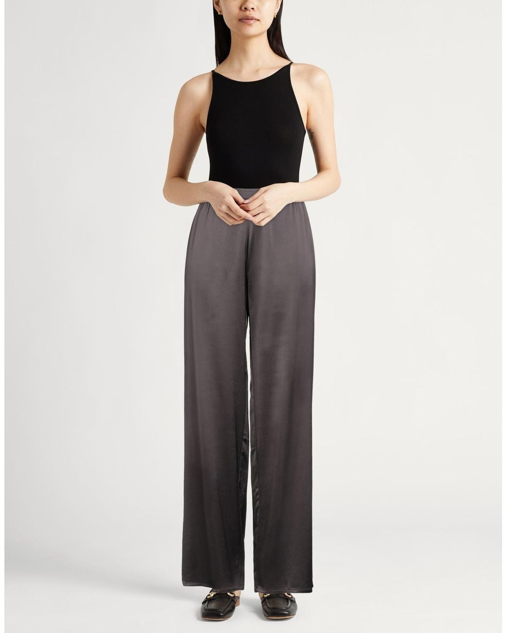 Gentry Portofino Gray Pants Viscose, Wool