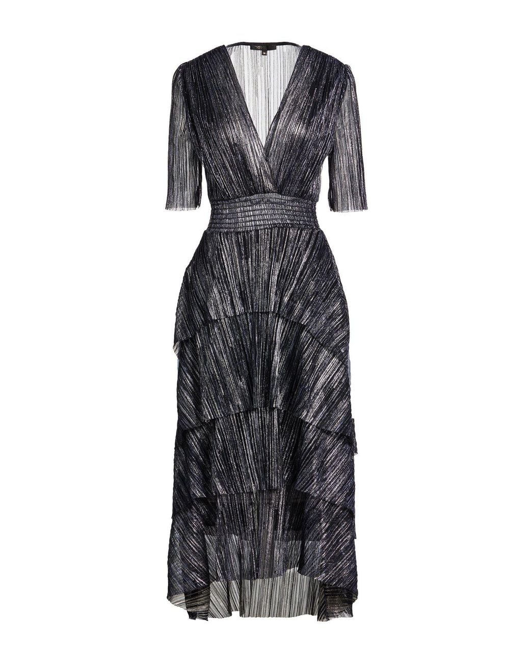 Maje Black Maxi Dress Polyester