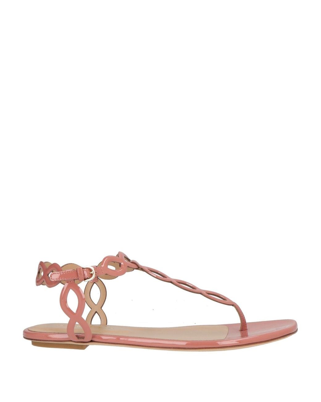 Sergio Rossi Pink Thong Sandals