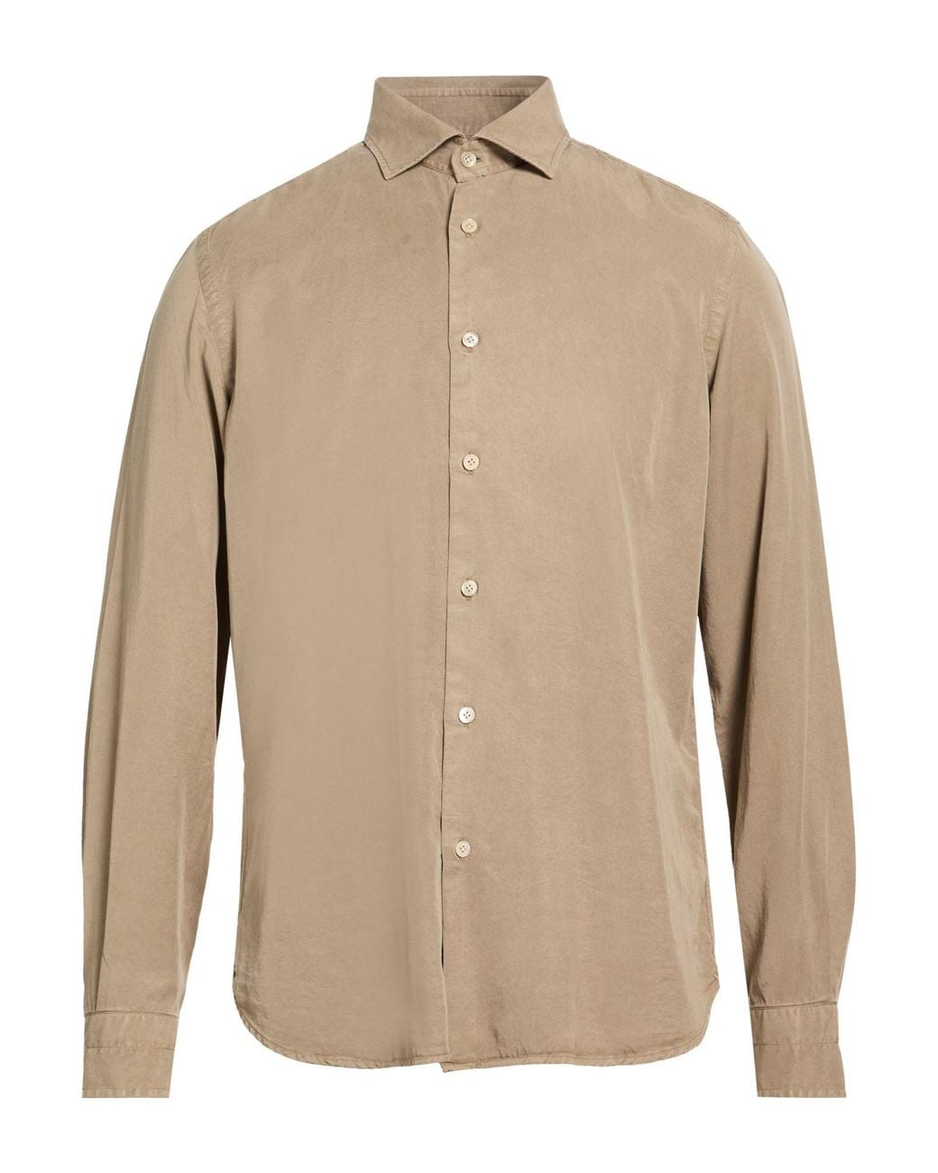 Boglioli Natural Military Shirt Lyocell for men