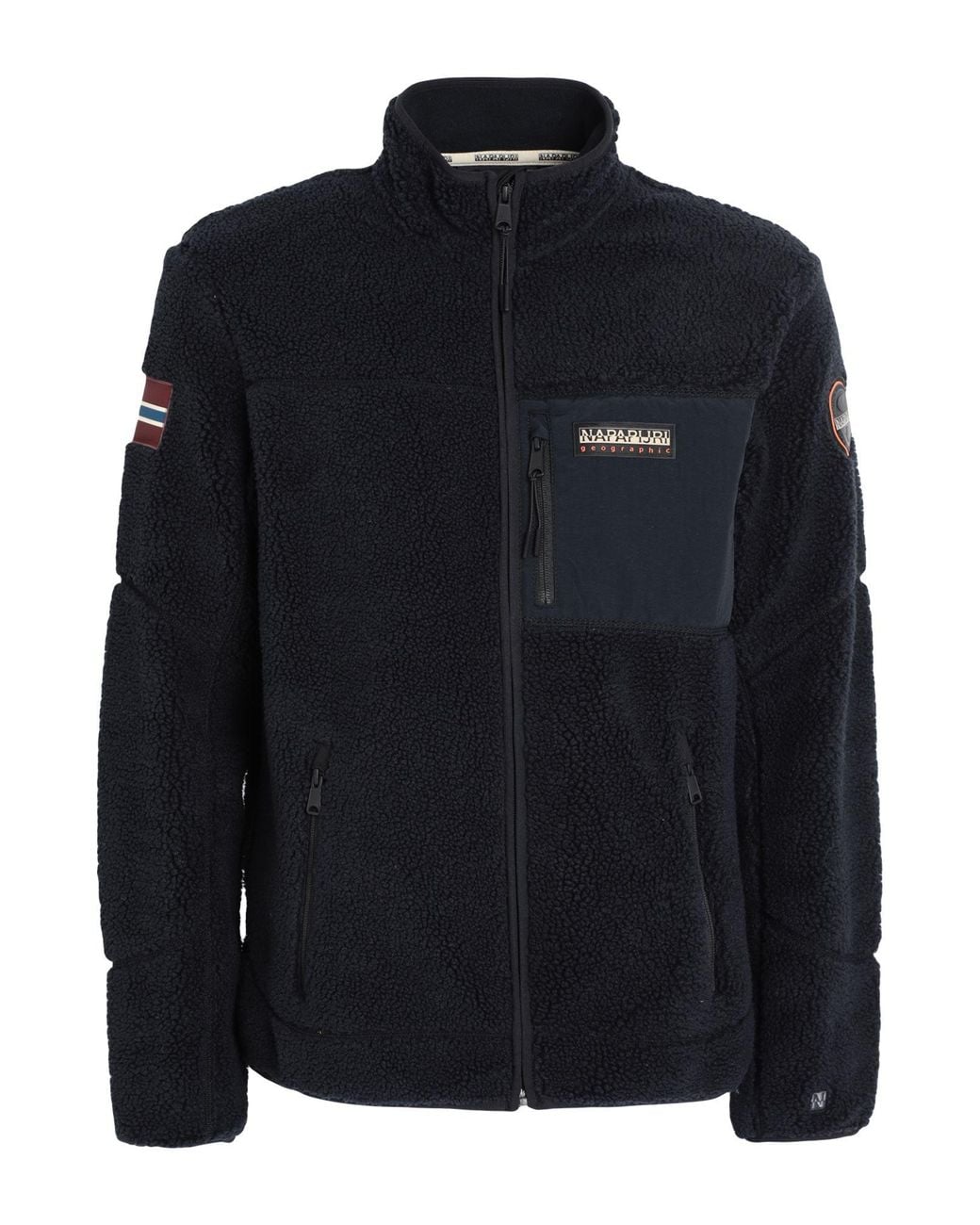 Napapijri Blue Teddy Coat for men