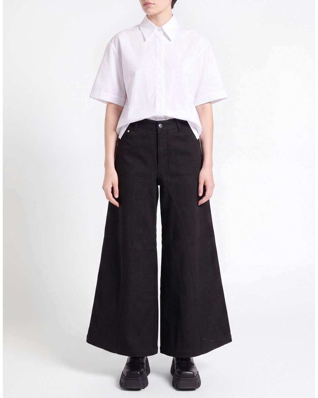 White Sand Black Jeans Cotton, Elastane