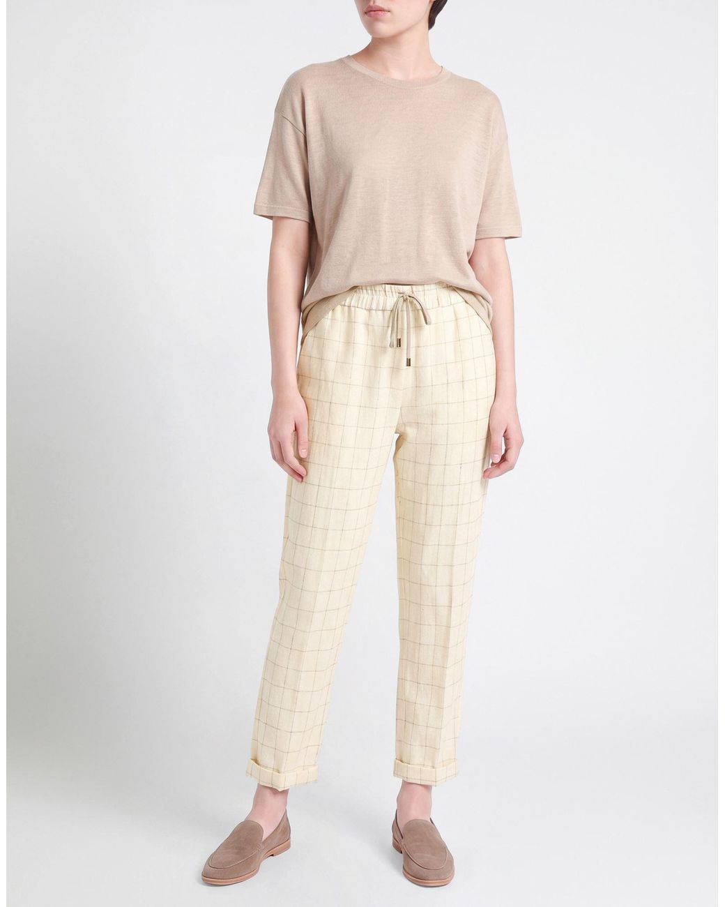 Gentry Portofino Natural Pants Virgin Wool