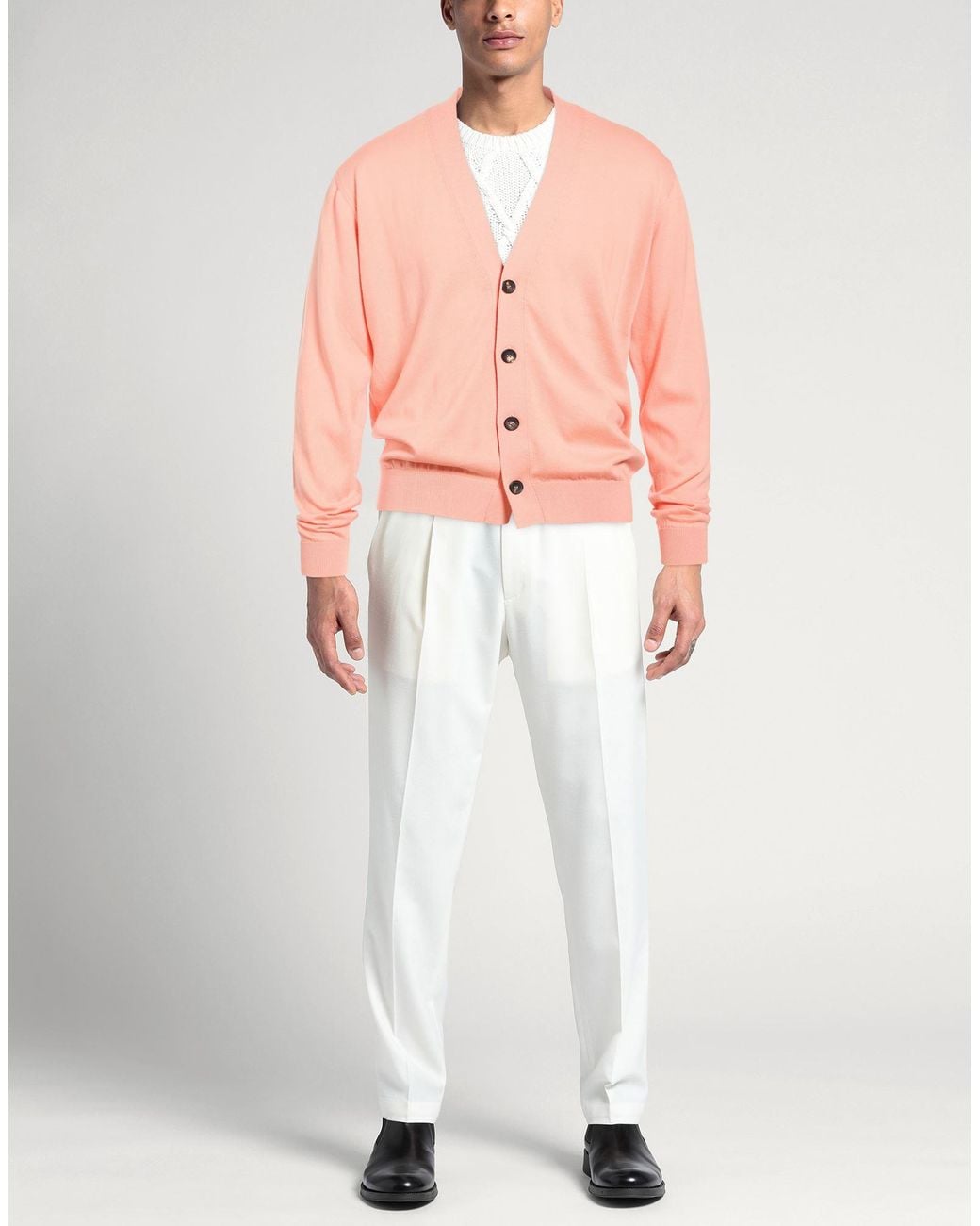 FILIPPO DE LAURENTIIS Pink Cardigans for men