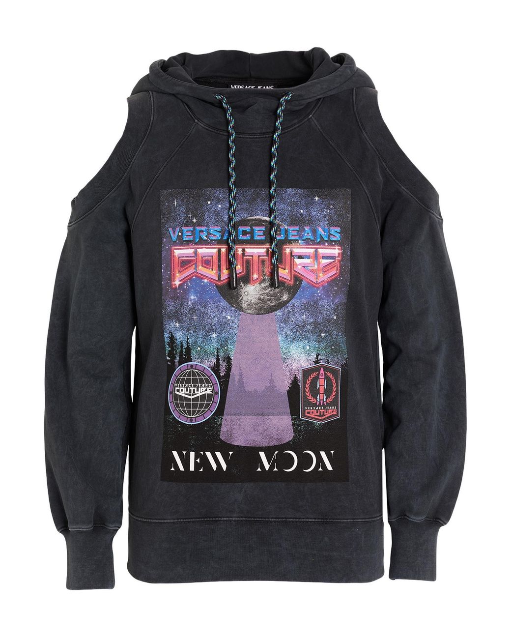 Versace Jeans Couture Gray Sweatshirt Cotton, Elastane for men