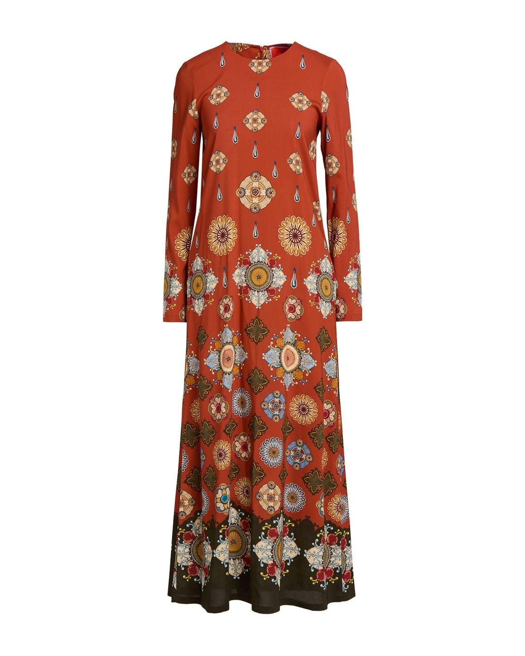 LaDoubleJ Red Maxi Dress Viscose, Elastane