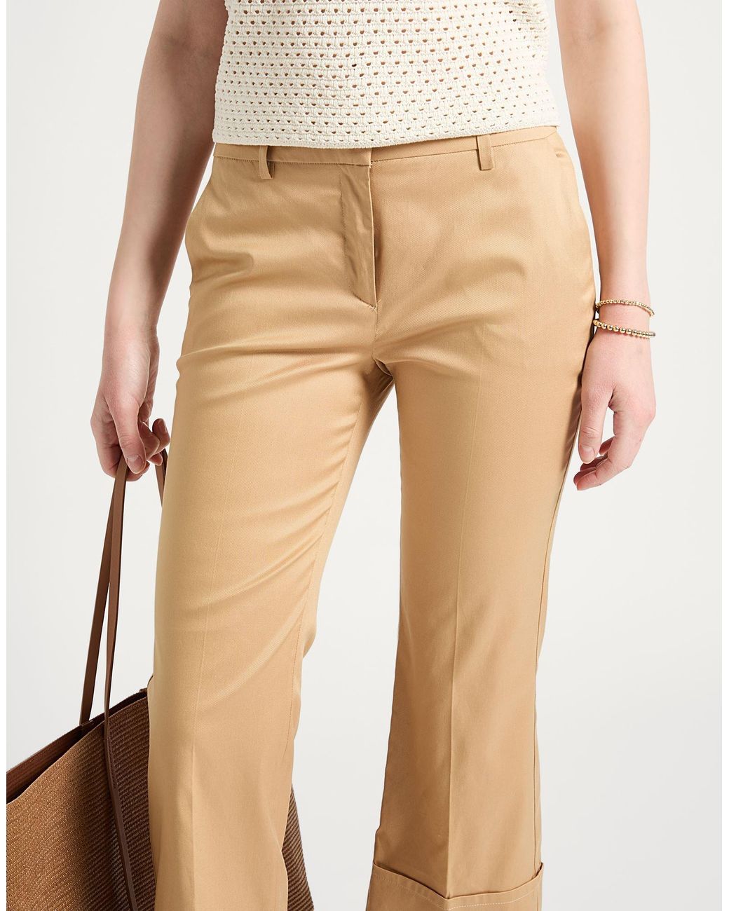 L'Autre Chose Natural Pants Lyocell, Cotton, Elastane