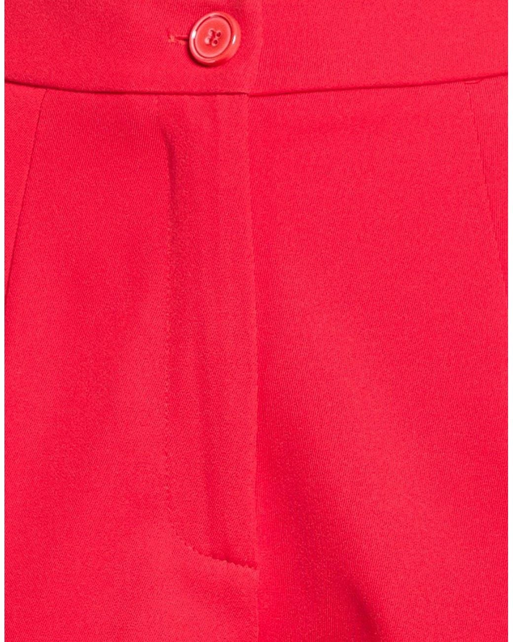 SOLOTRE Red Pants Polyester, Elastane