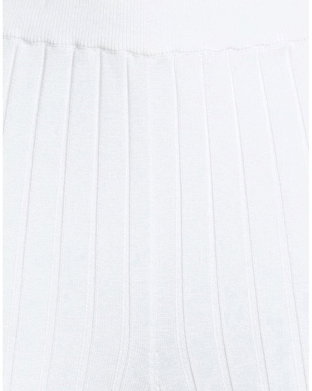 Fedeli White Pants Viscose, Cotton