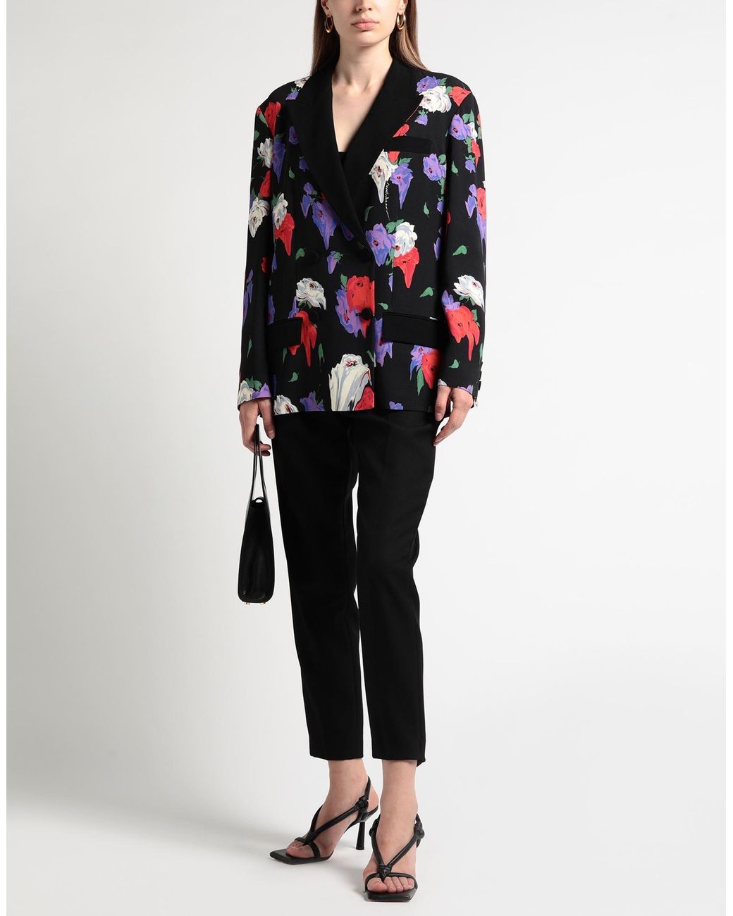 Moschino Black Blazer Viscose, Elastane, Acetate