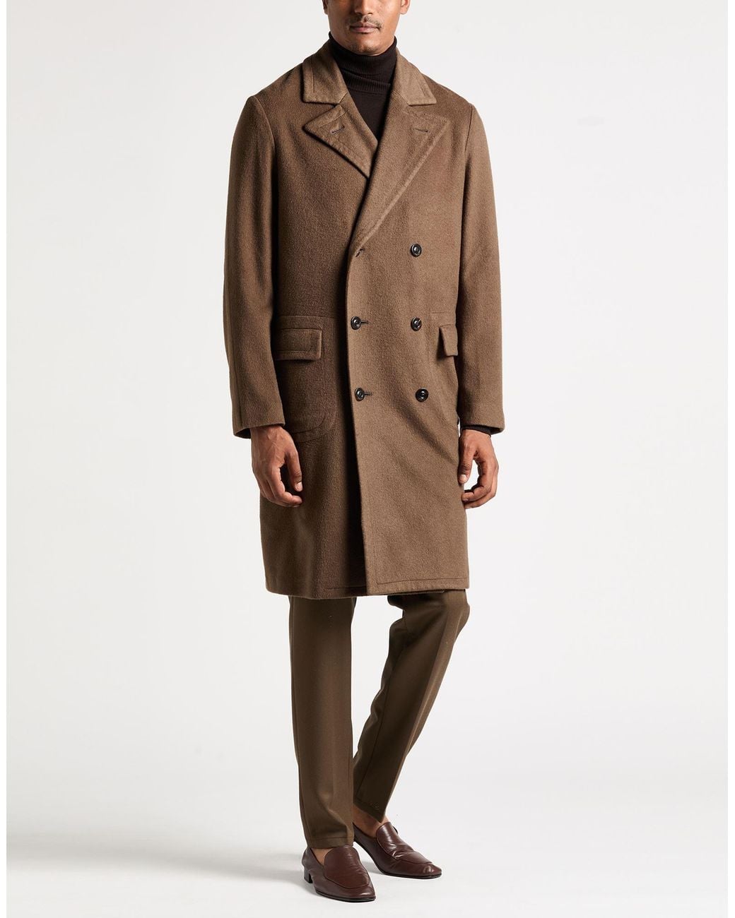 Boglioli Brown Coat Cashmere for men