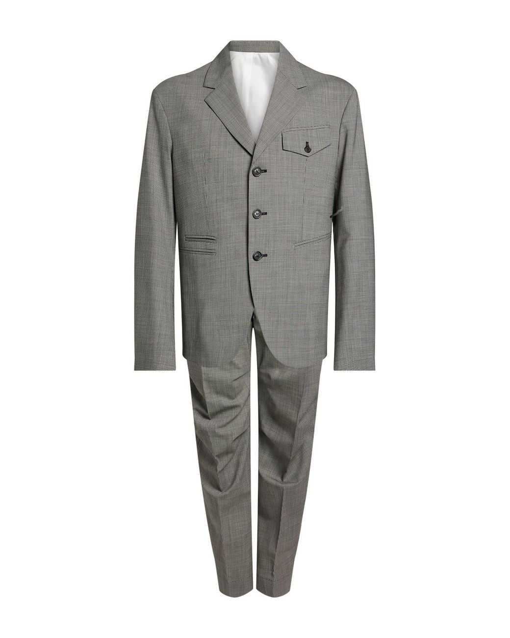 DSquared² Gray Suit Virgin Wool, Elastane for men