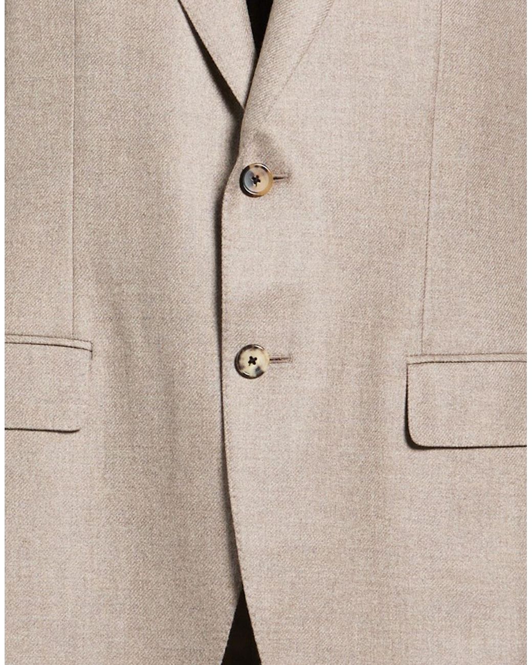 Caruso Natural Blazer Wool for men