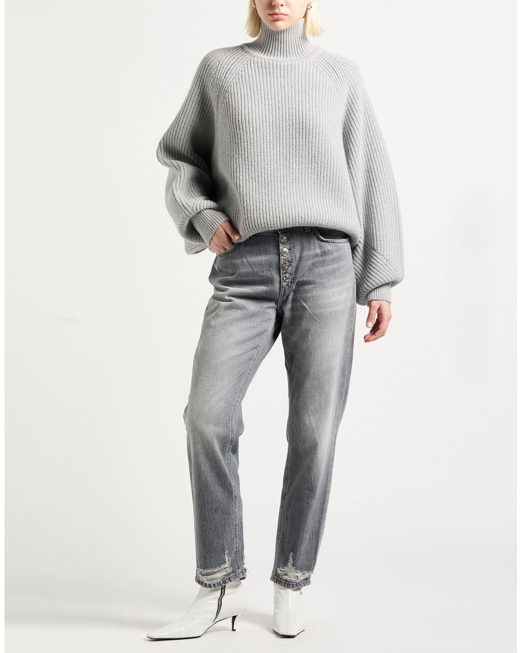 Dondup Gray Jeans Cotton