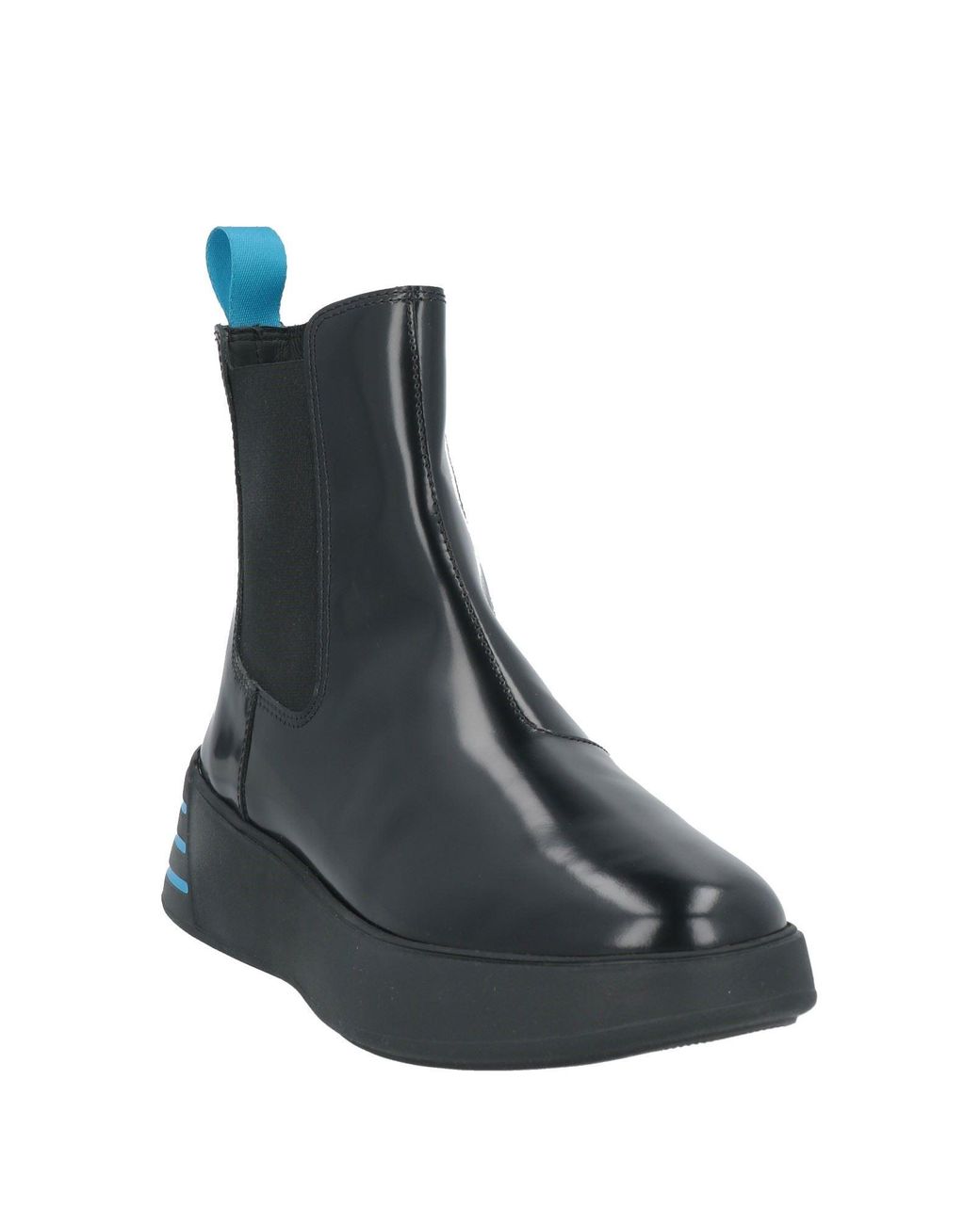 Hogan Black Ankle Boots Leather