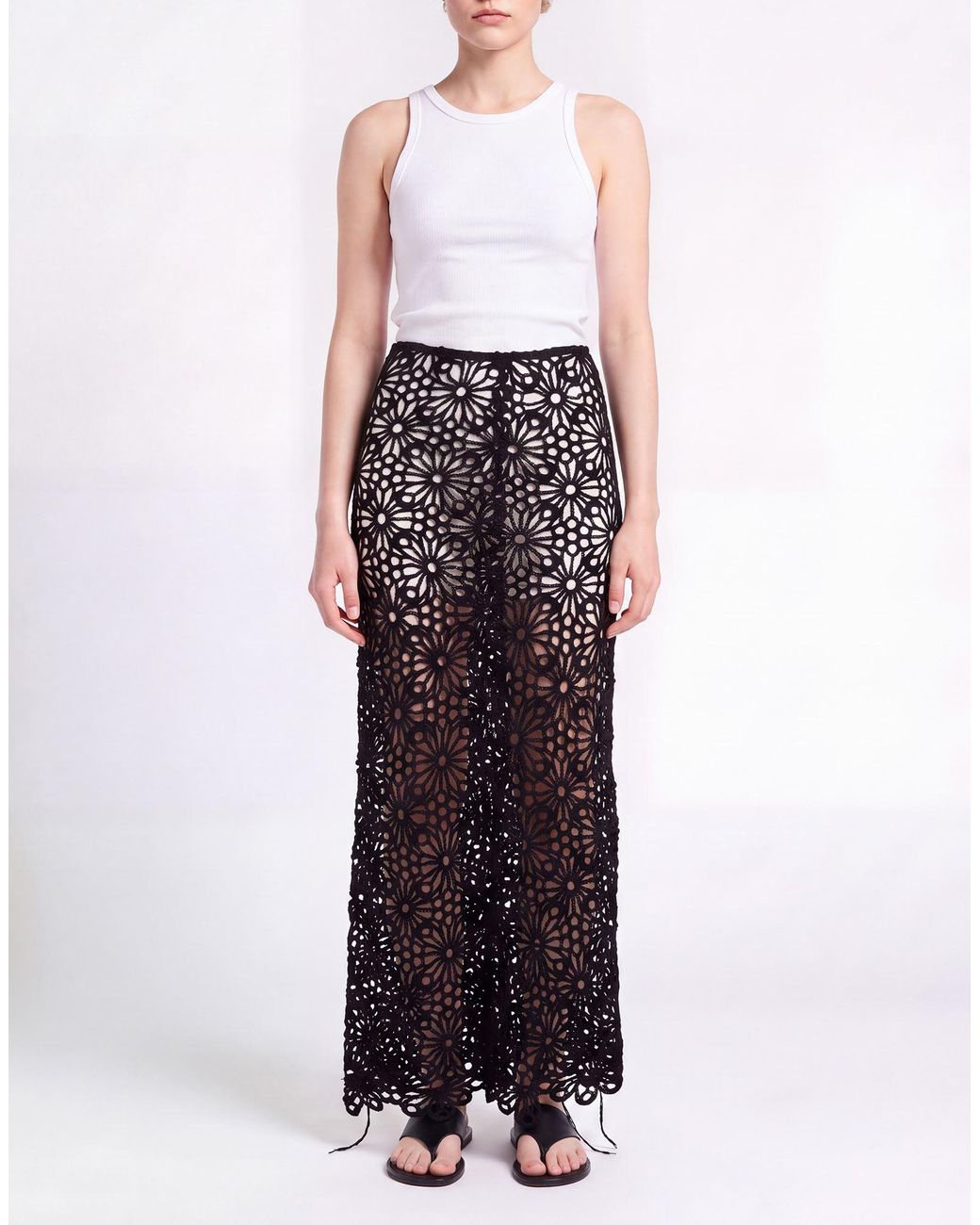 Norma Kamali Black Maxi Skirt