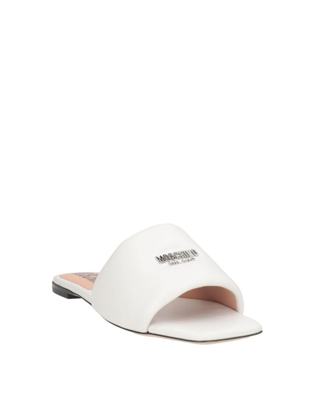 Moschino White Sandals Leather