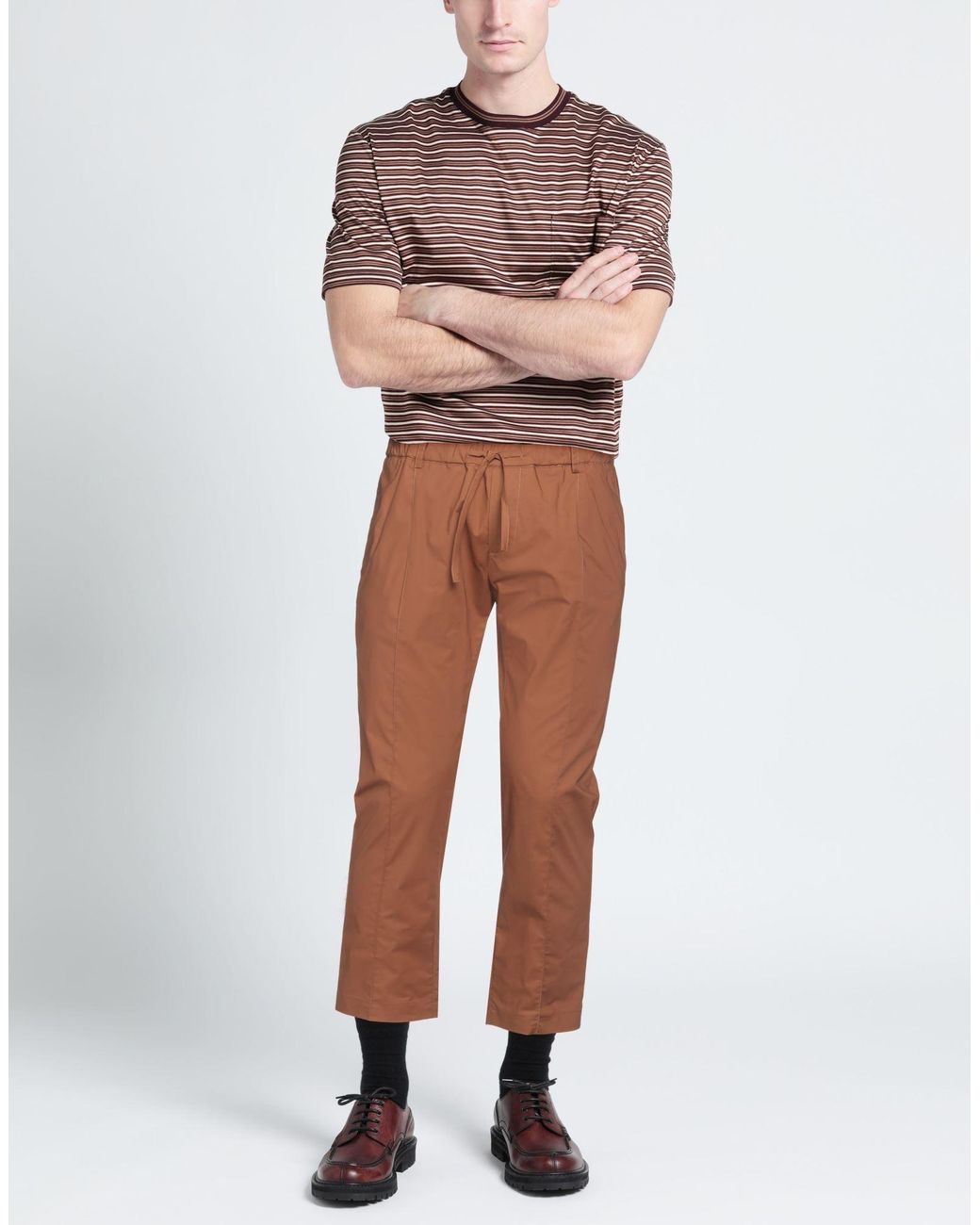 Daniele Alessandrini Brown Trouser for men