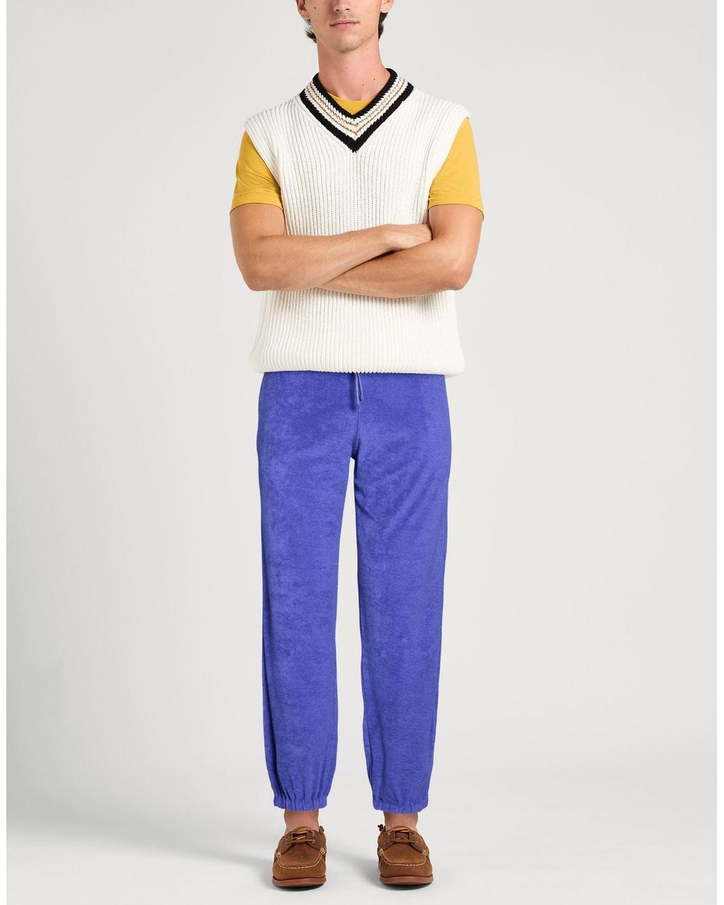Vilebrequin Blue Pants Cotton, Polyamide for men