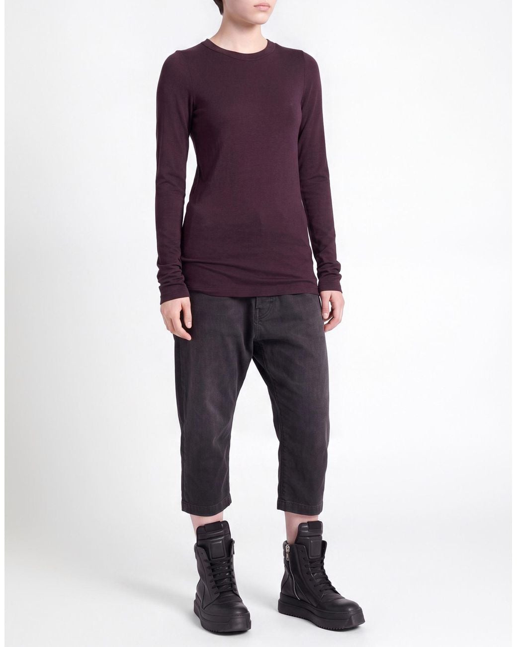 Gentry Portofino Purple T-Shirt Viscose, Wool, Elastane
