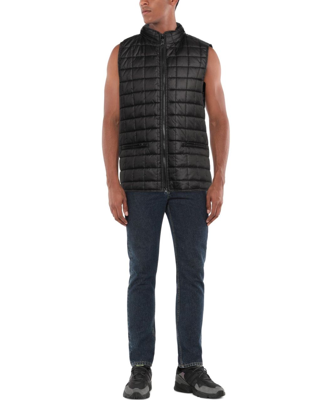Daniele Alessandrini Black Gilet for men