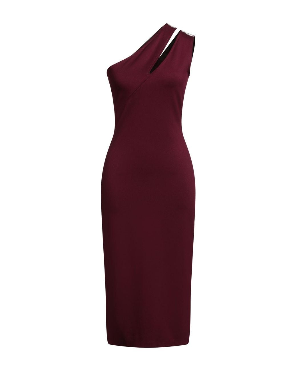 Motel Midi Dress in Red | Lyst