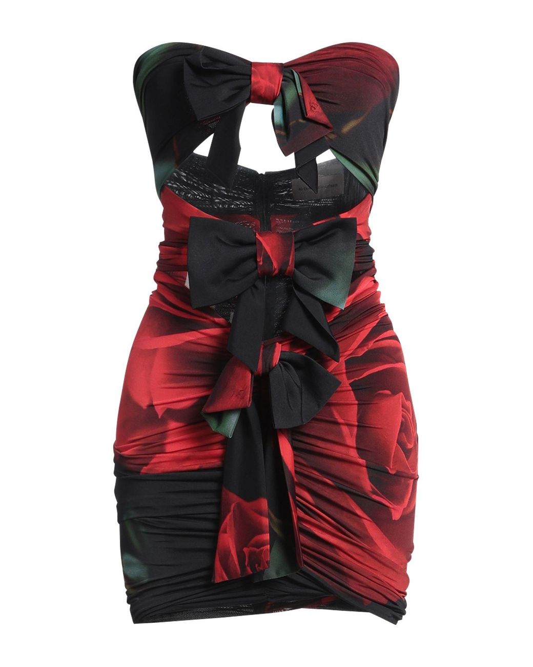 Alexandre Vauthier Red Mini Dress Viscose, Elastane