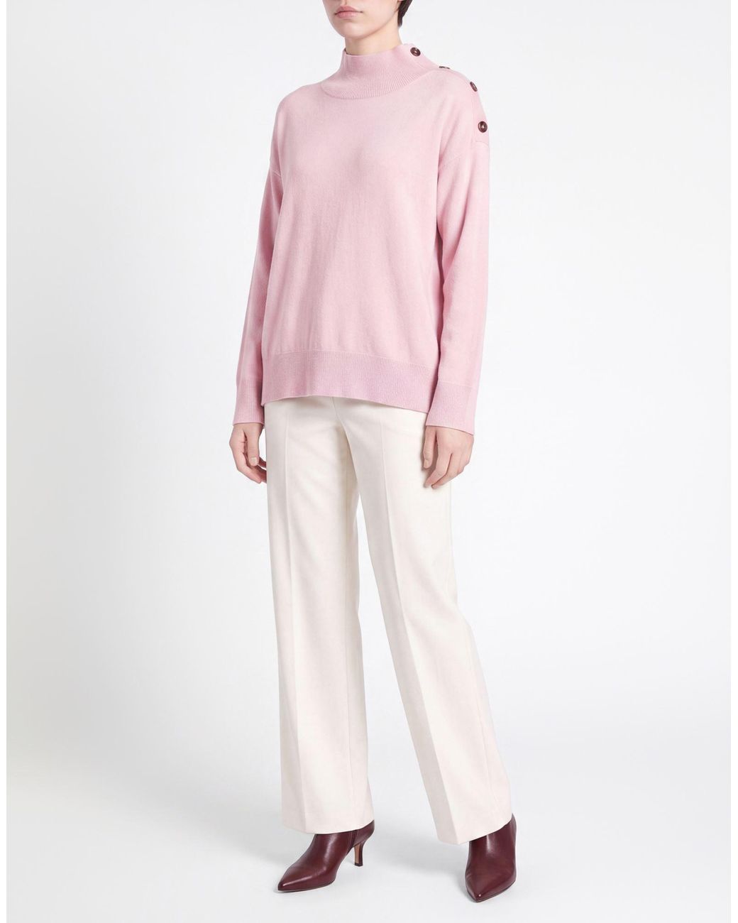 Alpha Studio Pink Turtleneck