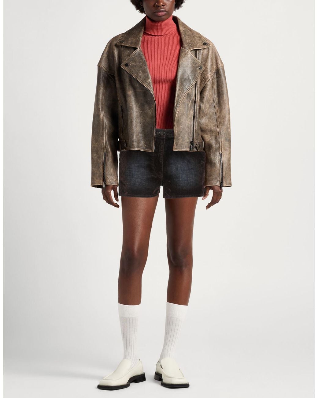 Pinko Black Denim Shorts