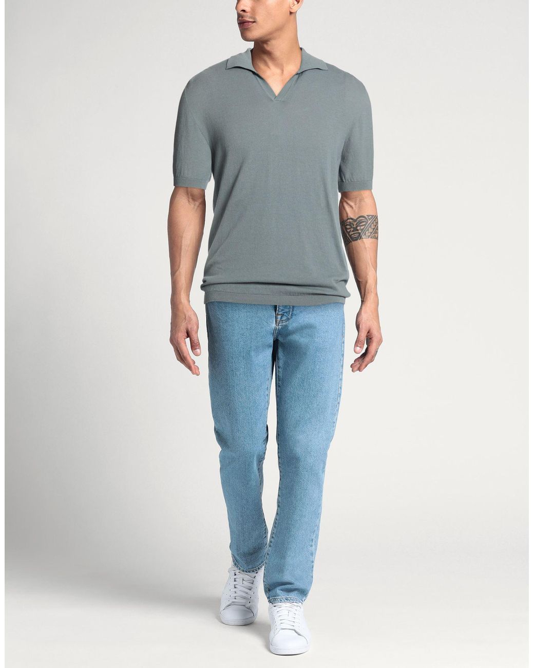 Montecore Gray Beyond Time Polo Shirt Cotton for men