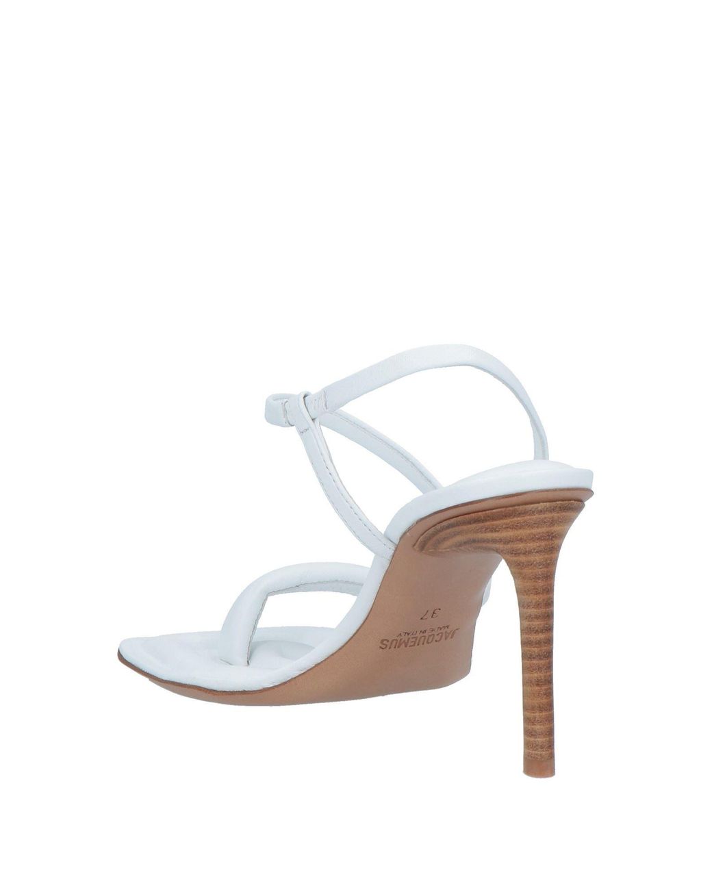 Jacquemus white heels 2025
