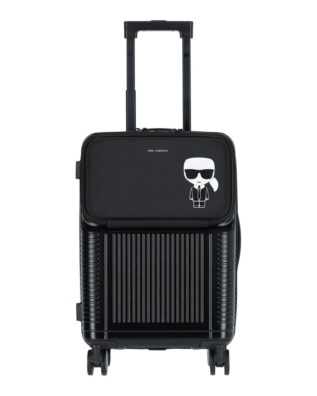 Karl Lagerfeld Wheeled luggage in Black for Men Lyst