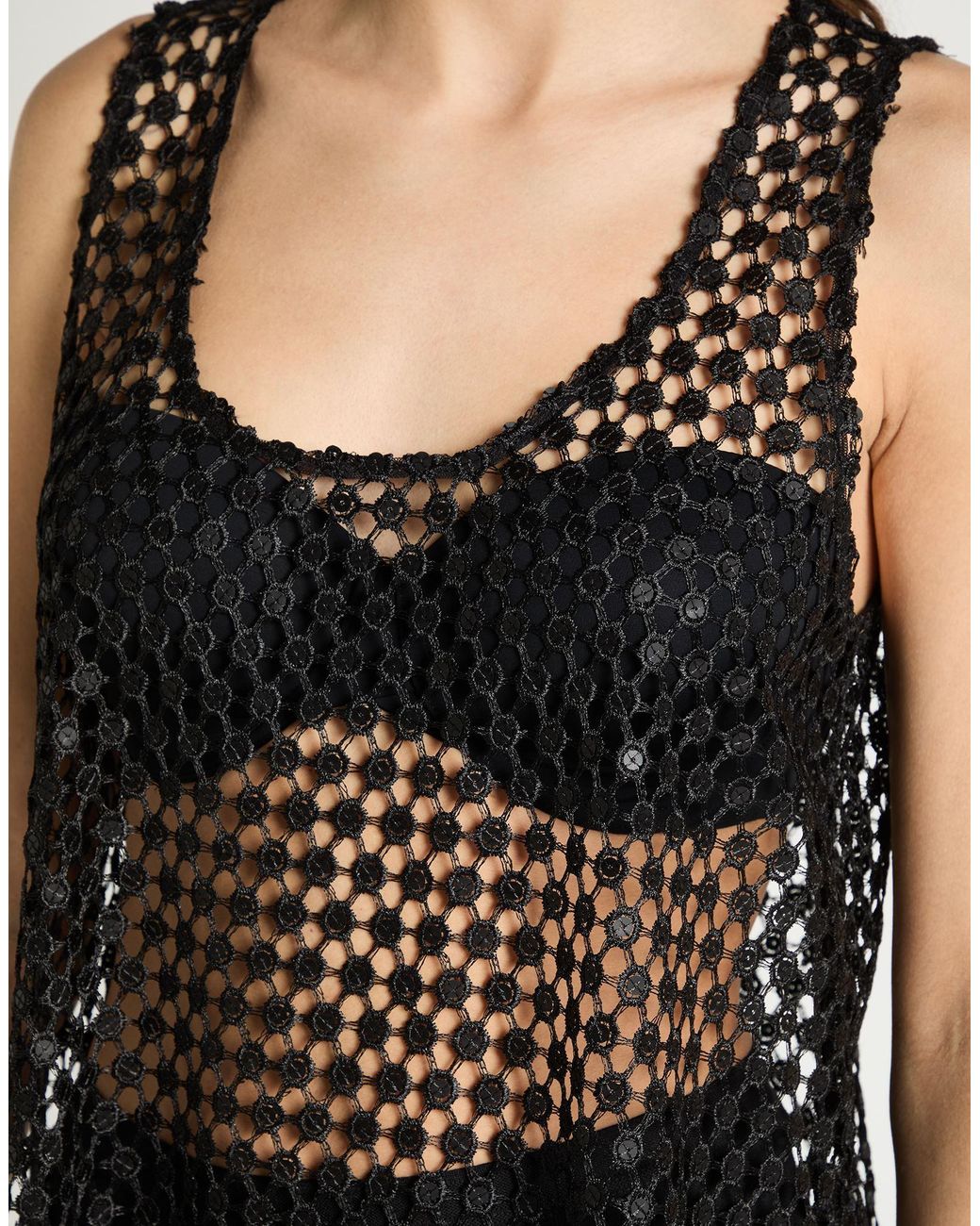 Hanita Black Top Polyester