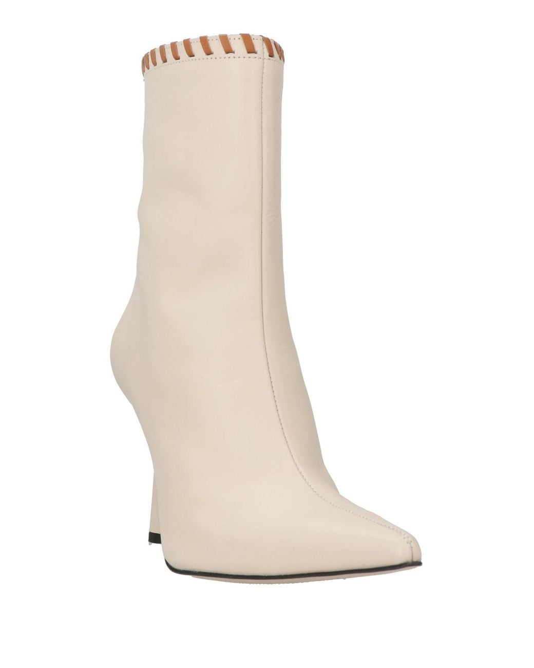 Alohas White Ankle Boots Leather
