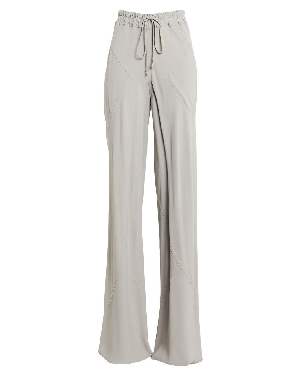 Rick Owens Gray Pants Viscose, Acetate