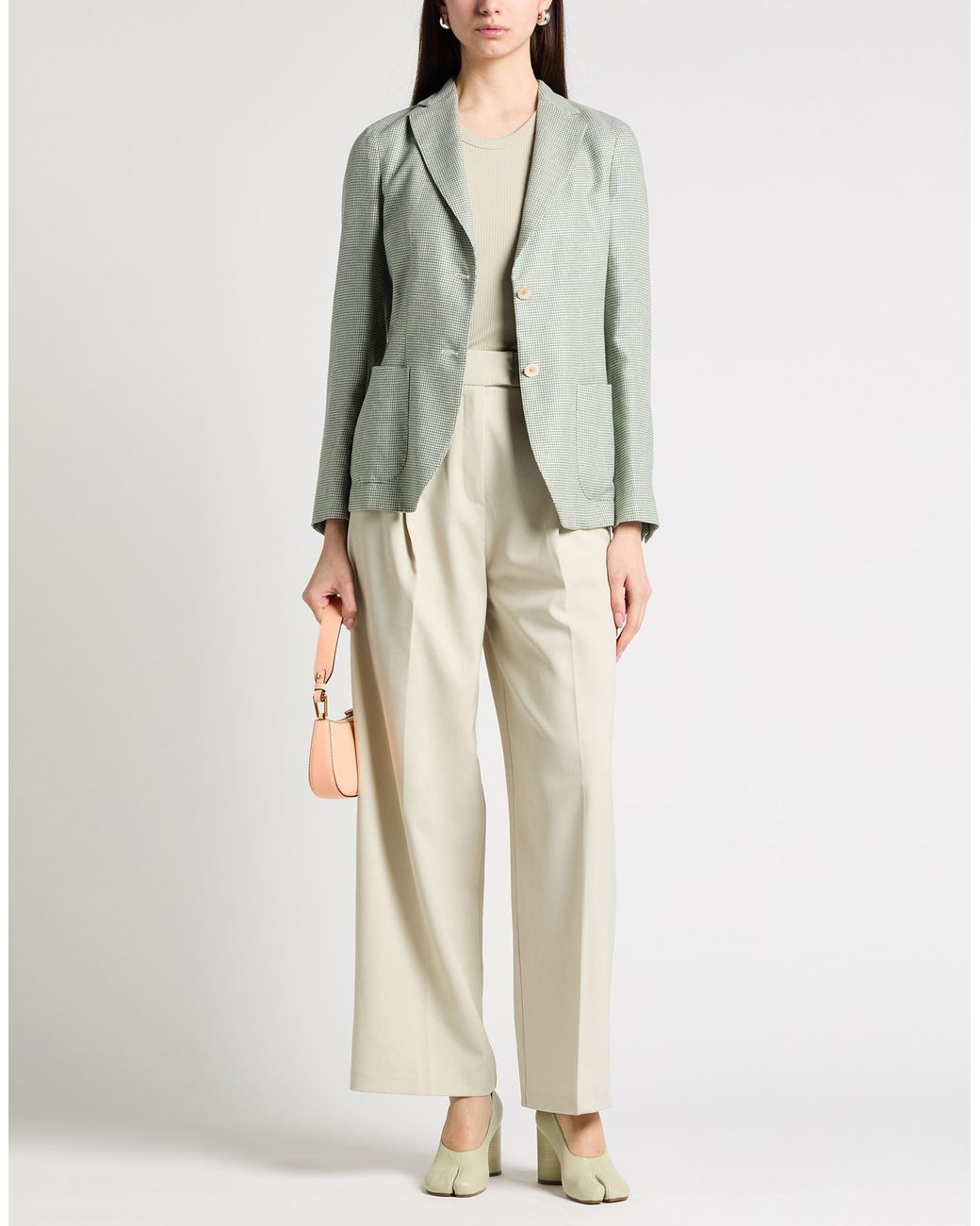 Boglioli Gray Blazer Lyocell, Linen